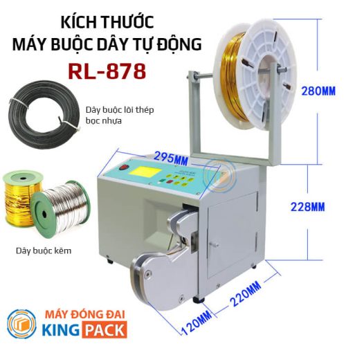 kích thước máy buộc dây rl-878