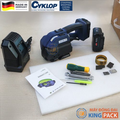 máy đóng đai nhựa dùng pin cyklop lgt260