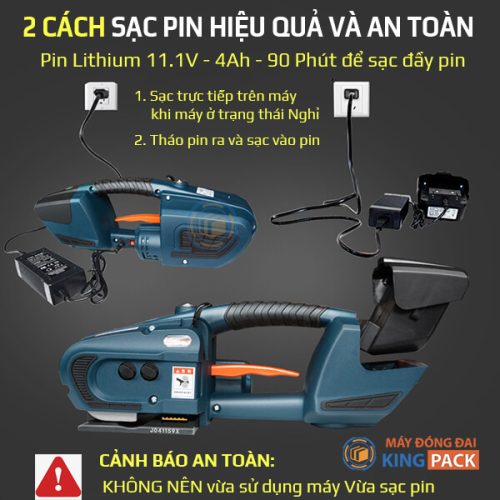 máy đóng đai nhựa dùng pin jdc-1316